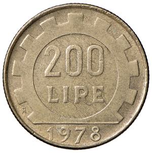 1978 - 200 Lire - Mezza Luna sotto il collo ... 