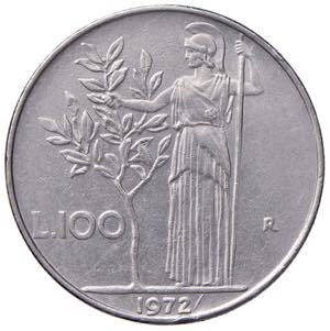 1972 - 100 Lire - / dopo la data - (Gig. ... 