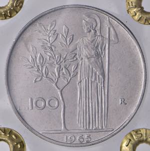 1965 - 100 Lire - Minerva - (Gig. 102) - ... 