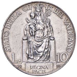 Vaticano - Pio XI, 1922 - 1939 - 10 Lire, ... 