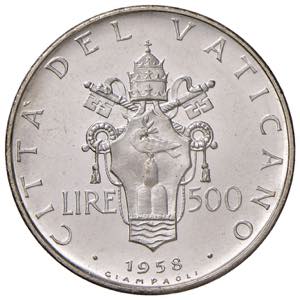 Vaticano - Pio XII, 1939 - 1958 - 500 Lire, ... 