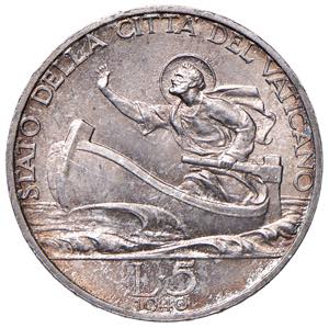 Vaticano - Pio XII, 1939 - 1958 - 5 Lire, ... 