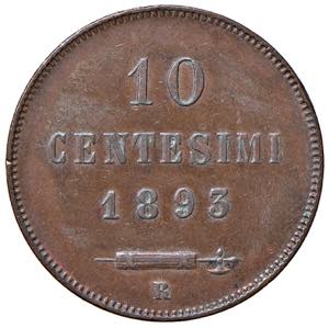 San Marino - 10 Cent., 1893 - Rame