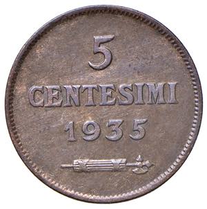 San Marino - 5 Cent., 1935 - Rame