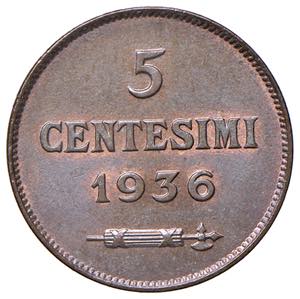 San Marino - 5 Cent., 1936 - Rame