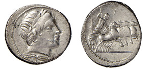ROMA - ANONIME (86 a.C.) DENARIO  ... 