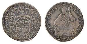 BOLOGNA - PAOLO V (1605-1621) LIRA ... 