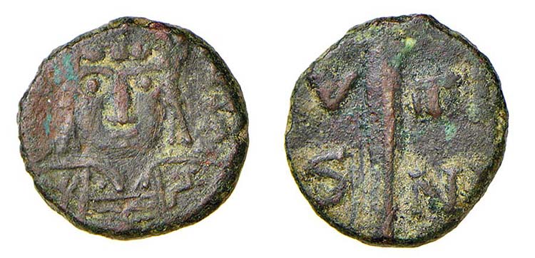 GIUSTINO II (565-578) DEKA gr.3,1 ... 