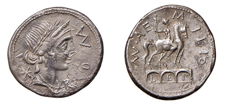 AEMILIA (114 a.C.) Man. Aemilius ... 