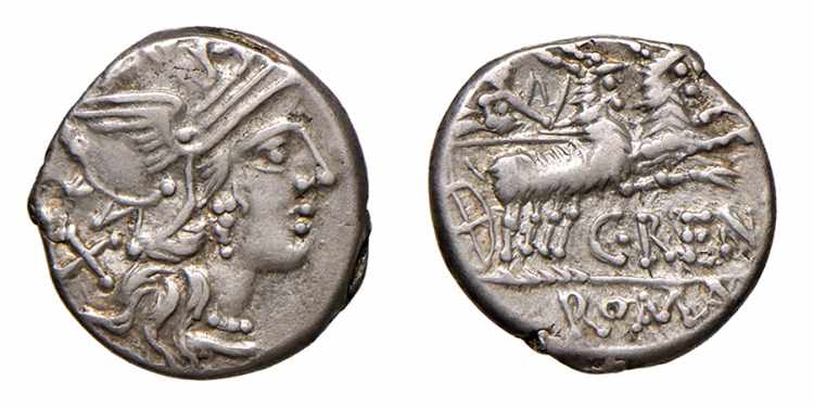 RENIA (138 a.C.) C.Renius  DENARIO ... 