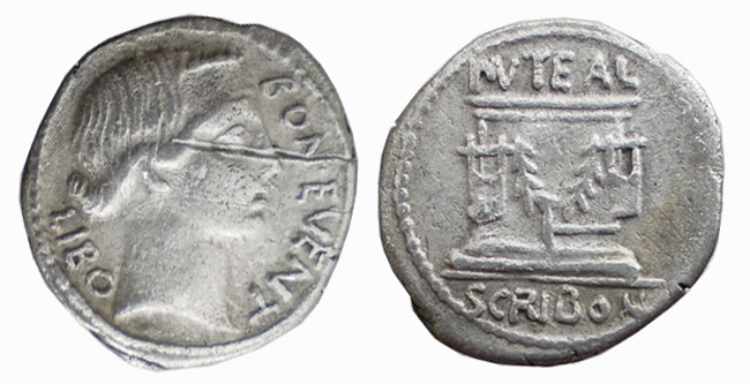 SCRIBONIA (62 a.C.) L.Scribonius ... 