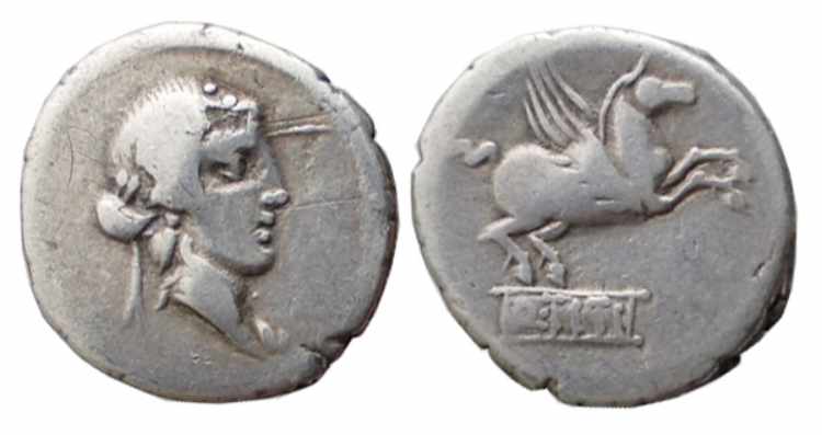TITIA (90 a.C.) Q.Titius DENARIO - ... 