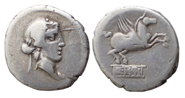TITIA (90 a.C.) Q.Titius - DENARIO ... 