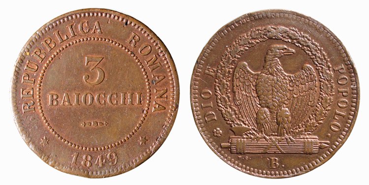 BOLOGNA - REPUBBLICA ROMANA (1849) ... 