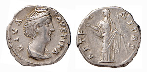 FAUSTINA MADRE (141 d.C.) DENARIO  ... 