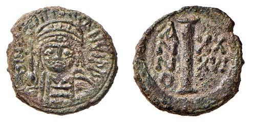 GIUSTINIANO I (527-565) DECANUMMO ... 