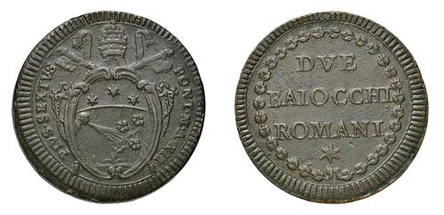 ROMA - PIO VI (1775-1799) DUE ... 
