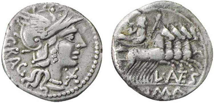 AEMILIA (136 a.C.) L.Antestius ... 