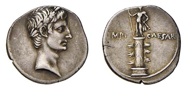 OTTAVIANO (32–27 a.C.) DENARIO - ... 