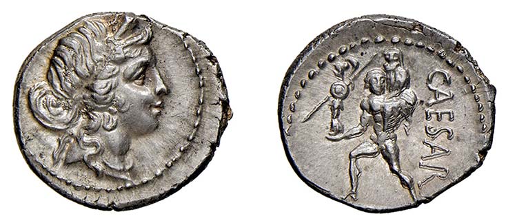 GIULIO CESARE (47-46 a.C.) DENARIO ... 