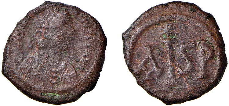 GIUSTINIANO I (527-565) 16 NUMMI ... 