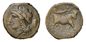 CAMPANIA - CALES (circa 265-240 a.C.) BRONZO ... 
