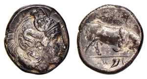 LUCANIA - THURIUM (410-330 a.C.) DINOMOS ... 