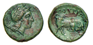 LUCANIA - THURIUM (435-405 a.C.) BRONZO ... 