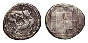 MACEDONIA - ACANTHUS (circa 424-380 a.C.) ... 