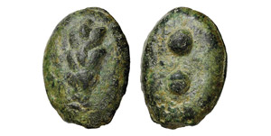 TUDER (225-213 a.C.) SESTANTE gr.24,5  - Ae ... 