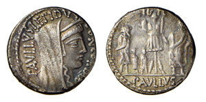 AEMILIA (62 a.C.) L.Paullus Lepidus Aemilius ... 