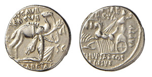 AEMILIA (58 a.C.) M.Aemilius Scaurus e ... 