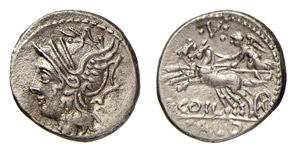 COELIA o COILIA (104 a.C.) L.Coilius DENARIO ... 