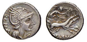 FLAMINIA (109-108 a.C.) L. Flaminius Chilo ... 