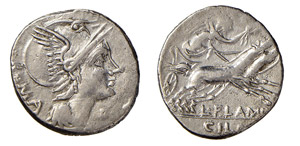 FLAMINIA (109-108 a.C.) L. Flaminius Chilo ... 