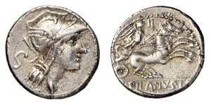 JUNIA(91 a.C.) D:Junius Silanus L.f. - ... 