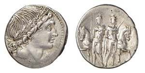 MEMMIA (109-108 a.C.) Lucius Memmius DENARIO ... 