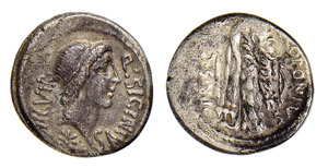 SICINIA (49 a.C.) Q.Sicinius DENARIO  - Ar ... 