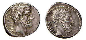 BRUTUS (54 a.C.) M. Iunius Brutus DENARIO  - ... 