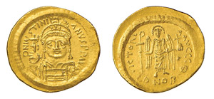 GIUSTINIANO I (527-565) SOLIDO gr.4,4 - ... 