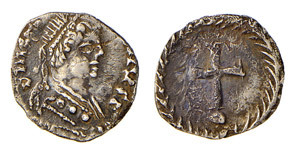 GIUSTINIANO I (527-565) 1/2 SILIQUA gr.0,64 ... 