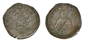 ANCONA - PIO V (1566-1572) QUATTRINO  - Mi   ... 