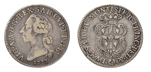 VITTORIO AMEDEO III (1773-1796) Monetazione ... 