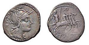 TULLIA (119 a.C.) M. Tullius DENARIO - ... 