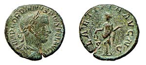 GORDIANO III (238-244) ASSE gr.9,5 -D/Busto ... 
