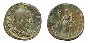 FILIPPO I (244-249) SESTERZIO -D/Busto a d. ... 
