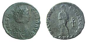 AELIA FLACCILLA - Moglie di Theodosio I - AE ... 