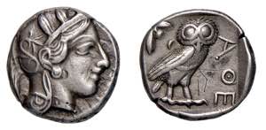 ATTICA - ATENE (454-404 a.C.) TERADRAMMA ... 