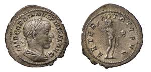 GORDIANO III (238-244) DENARIO -  D/Busto ... 