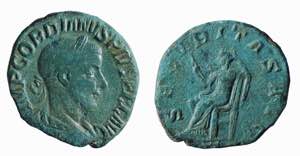 GORDIANO III (238-244) SESTERZIO gr.16 -  ... 